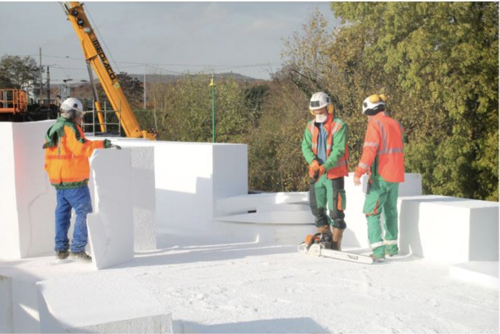 Maizières les Metz Travaux de la passerelle